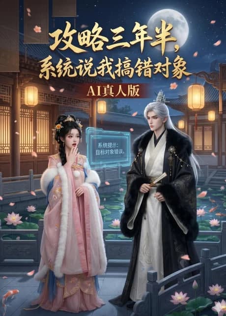 攻略三年半，系统说我搞错对象 AI 真人版海报